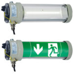 Luminarias de emergencia metálicas con protección contra explosiones Ex-d de CEAG